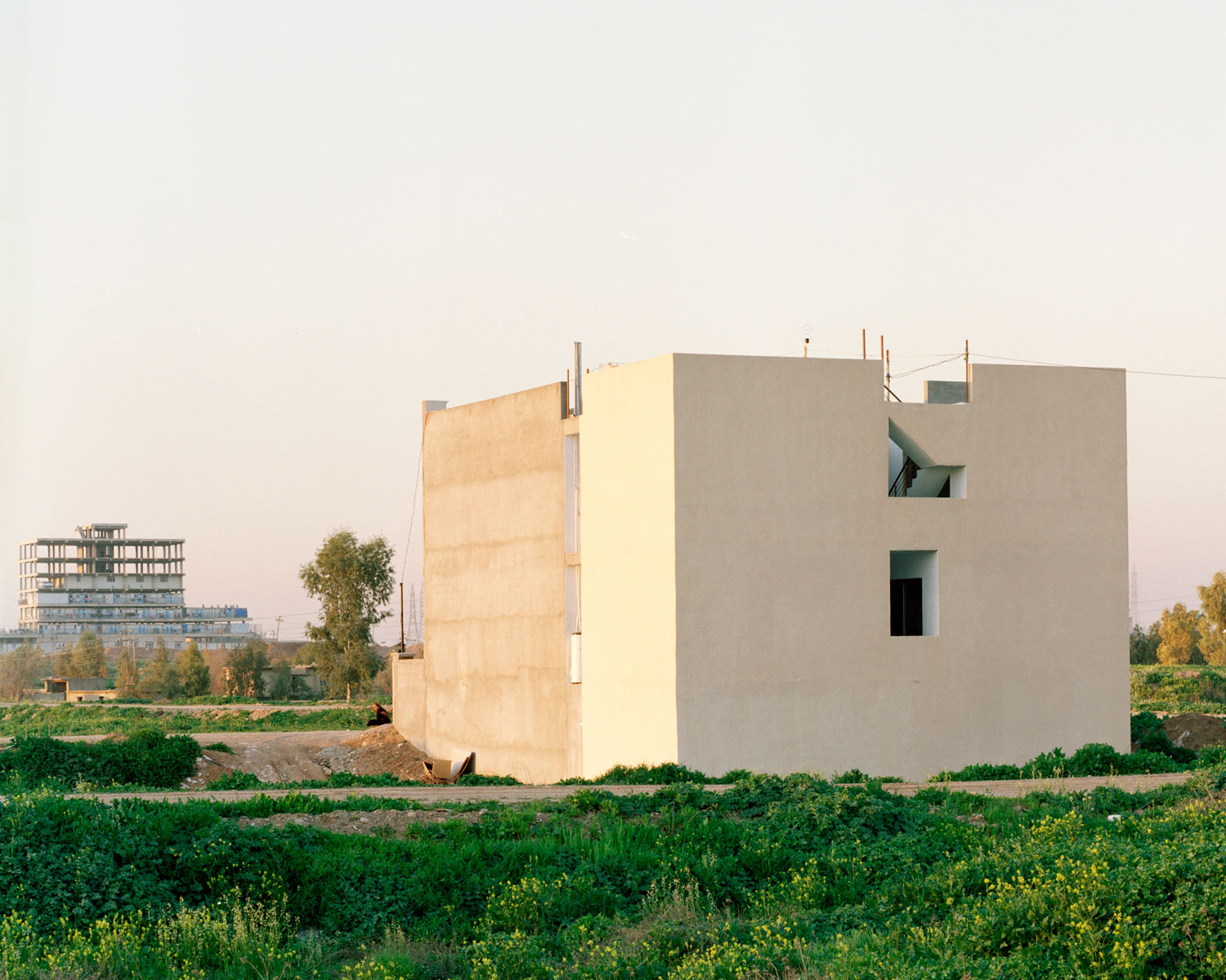 Arbil Kurdistan Region of Iraq House In Front Of Displaced Camp